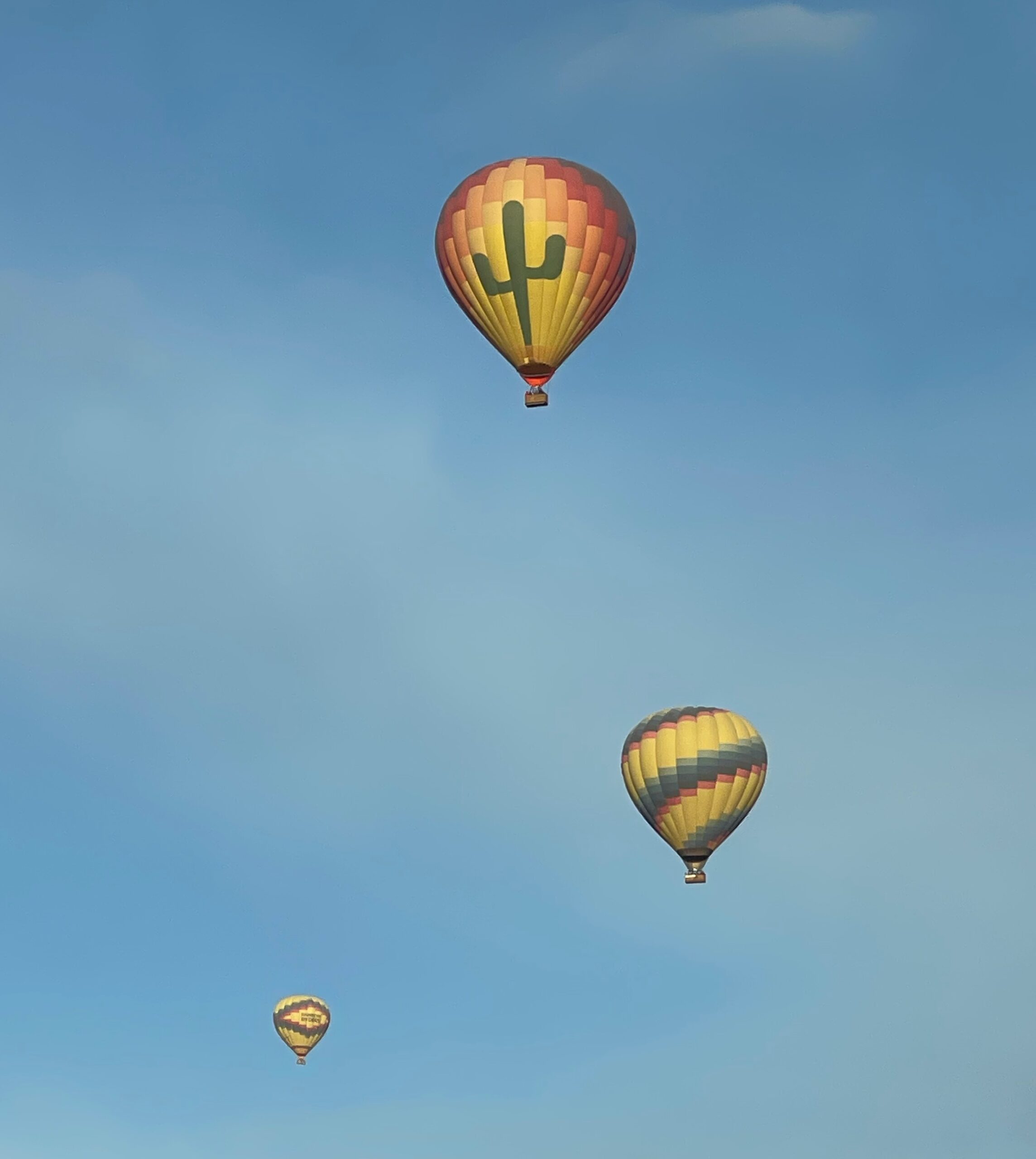 Hot air balloons over Arizona